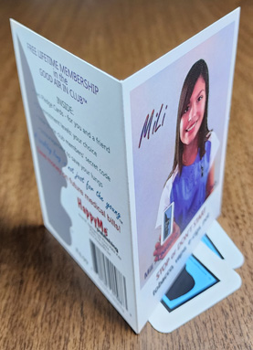 Unfolded Pledge Card Packet